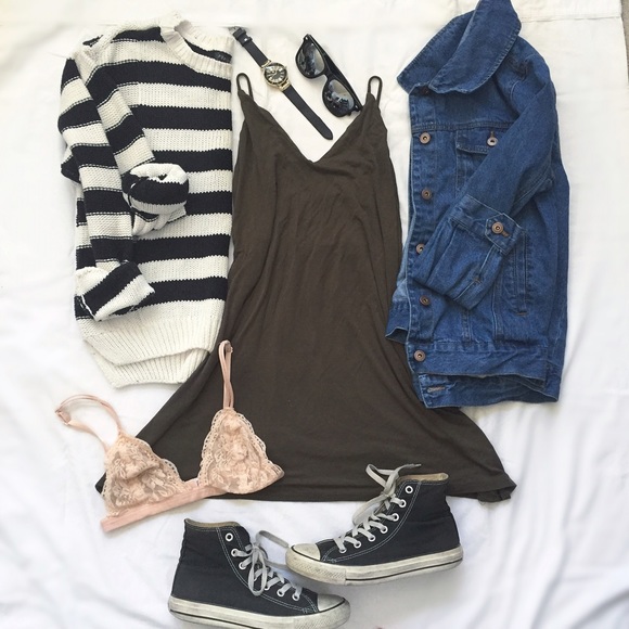 Brandy Melville Dresses & Skirts - DRESS: Olive Green Flow Dress