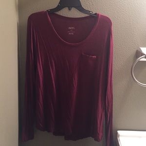 Maroon Long Sleeved Top
