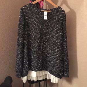 LF chiffon sweater. Brand New w tags💕