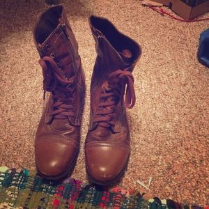 Brown Combat boots