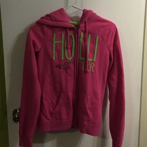 Pink Hollister hoodie
