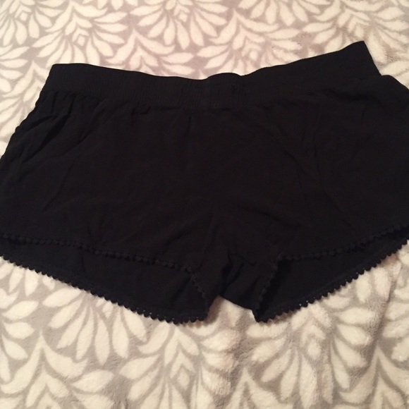 Black Flowey Shorts