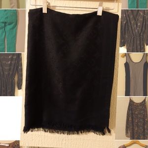 Louis Vuitton Paris edition black scarf