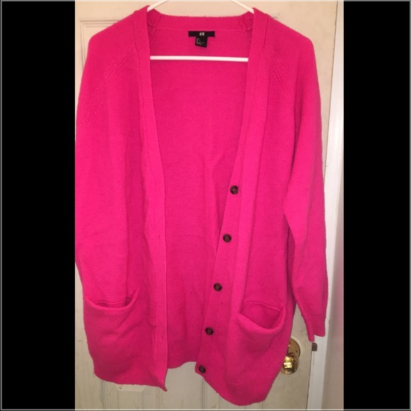 H&M hot pink cardigan!