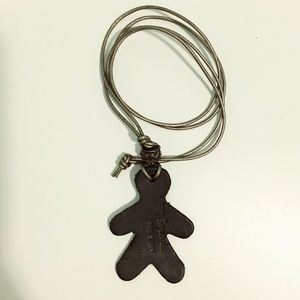 Henry Beguelin leather necklace