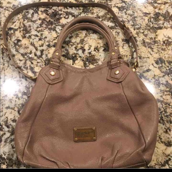 Marc Jacob Leather Shoulder Bag (Beige)