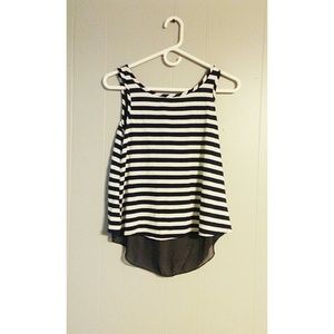 Navy Blue Striped tank