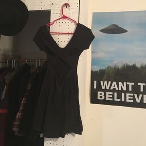 Cross back skater dress