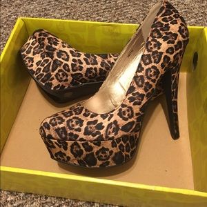 Cheetah high heels