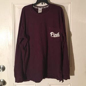 Victoria secret PINK varsity crew shirt