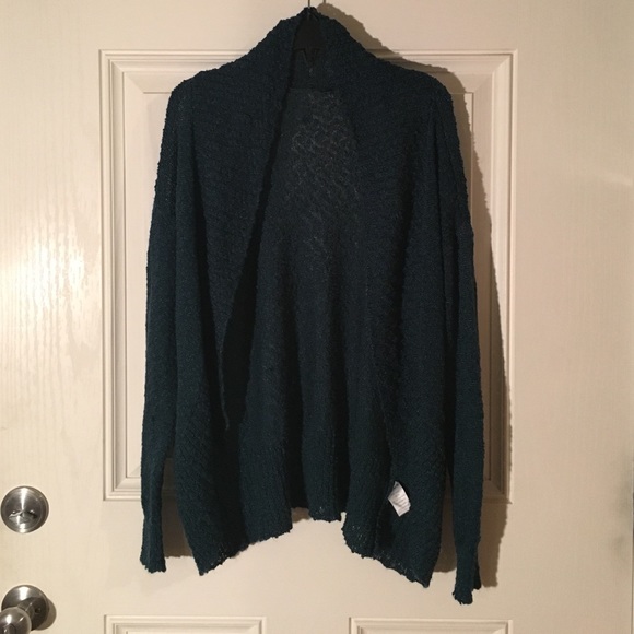 Teal cardigan