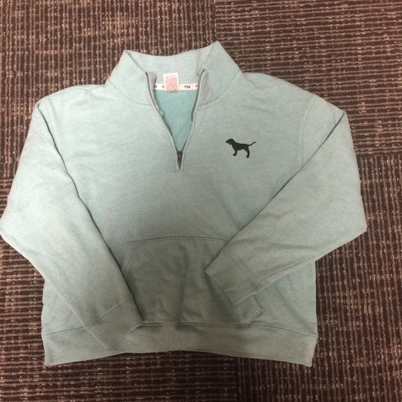 Pink half zip sweatshirt