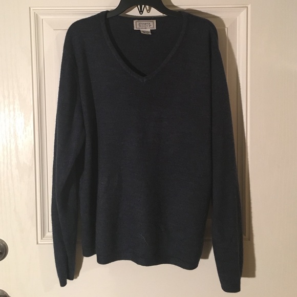 Navy v neck sweater