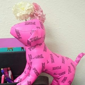 Vs large pink dog