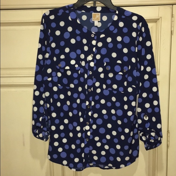 Blue polka dot shirt - Picture 1 of 2
