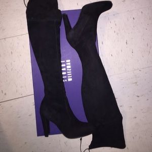 🎉🎉🎉STUART WEITZMAN BLACK HIGHLAND BOOTS