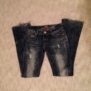 Almost Famous Faded and Destroyed Jeans