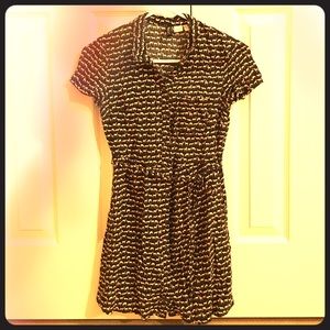 H&M deer patterned mini dress