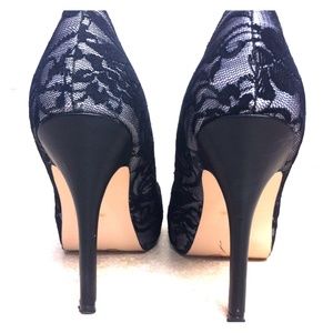 Black Lace High Heels