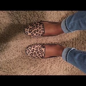 Leopard print flats