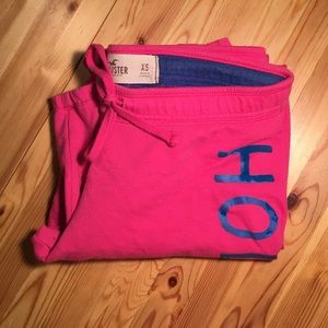 Pink and blue Hollister sweatpants