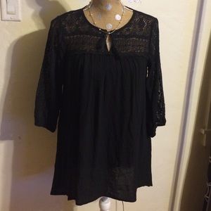 Black Lacey tunic