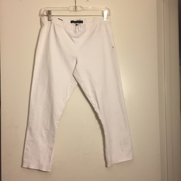 Joe's Jeans White Cropped Denim Capris