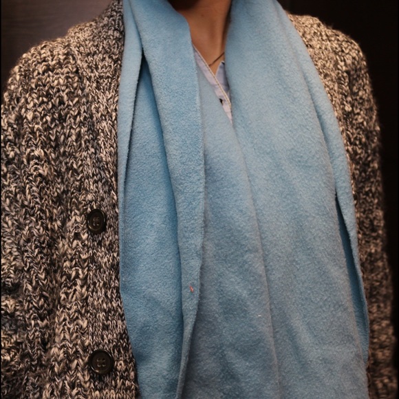 Baby blue felt scarf