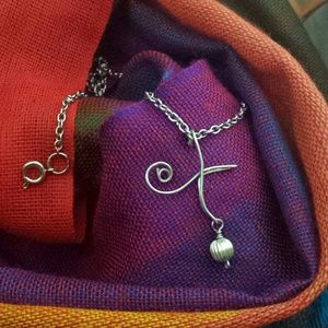 Silver Plated Initial *X*