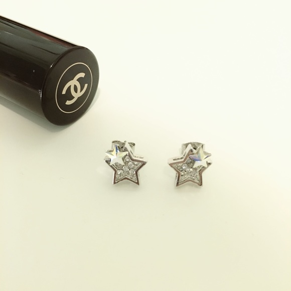 Star cubic stud earrings (nwot)