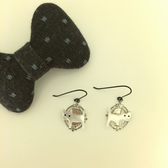 Handmade cat earrings