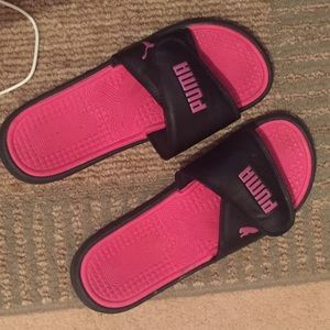 Pink puma slides