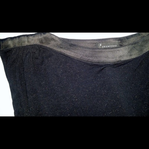 🚫SOLD🚫 Glitter Belted Tunic Top Mini Dress M - Picture 3 of 3