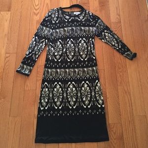 Tory burch silk printed dress