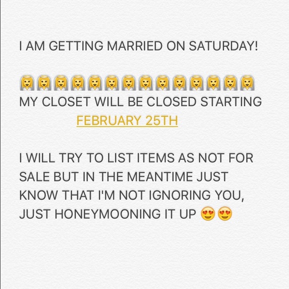 CLOSET CLOSED UNTIL MARCH 11th