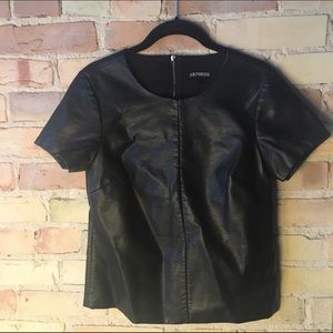 EXPRESS Faux Leather Shirt
