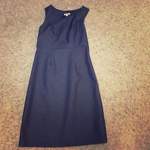 Dark denim sheath dress