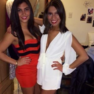 Tobi low cut open sleeve romper