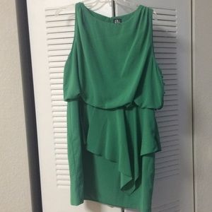 Green cocktail dress