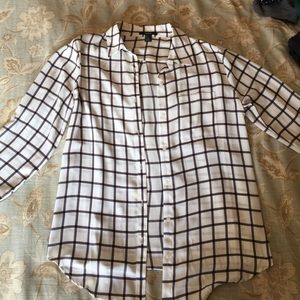 Forever 21 checkered blouse