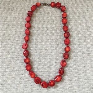 Red Coral Necklace.