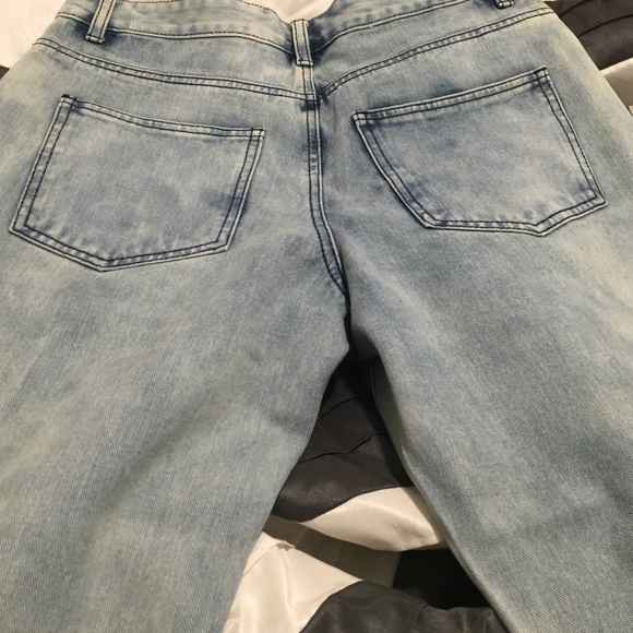 Washed denim pants - Picture 2 of 4