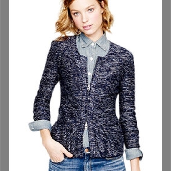 JCREW TWEED PEPLUM JACKET BNWOT SZ S - Picture 4 of 4