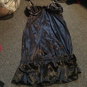 Black spaghetti strap dress