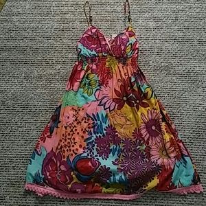 cute floral spaghetti strap dress