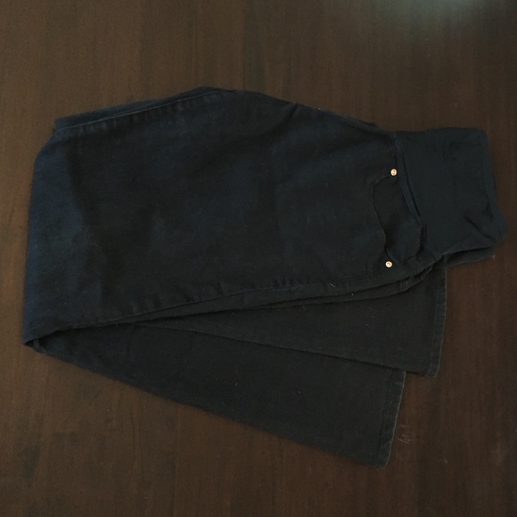 Gap maternity bootcut jeans full panel black 31/32