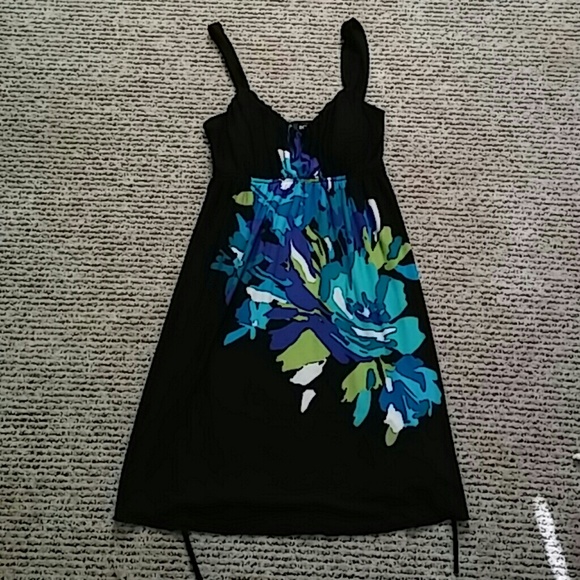 cute black dress with tie in back