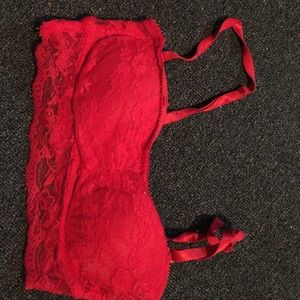 Red bralette