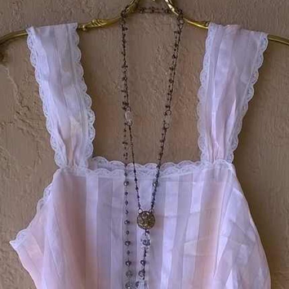 Vintage Bohemian Irish Silk Camisole - Picture 2 of 3