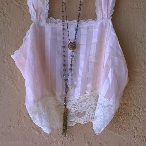 Vintage Bohemian Irish Silk Camisole - Picture 3 of 3